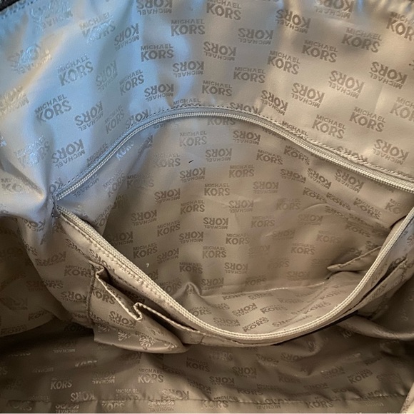 Michael Kors Extra-Large Studded Leather Weekender Bag. - Picture 12 of 16